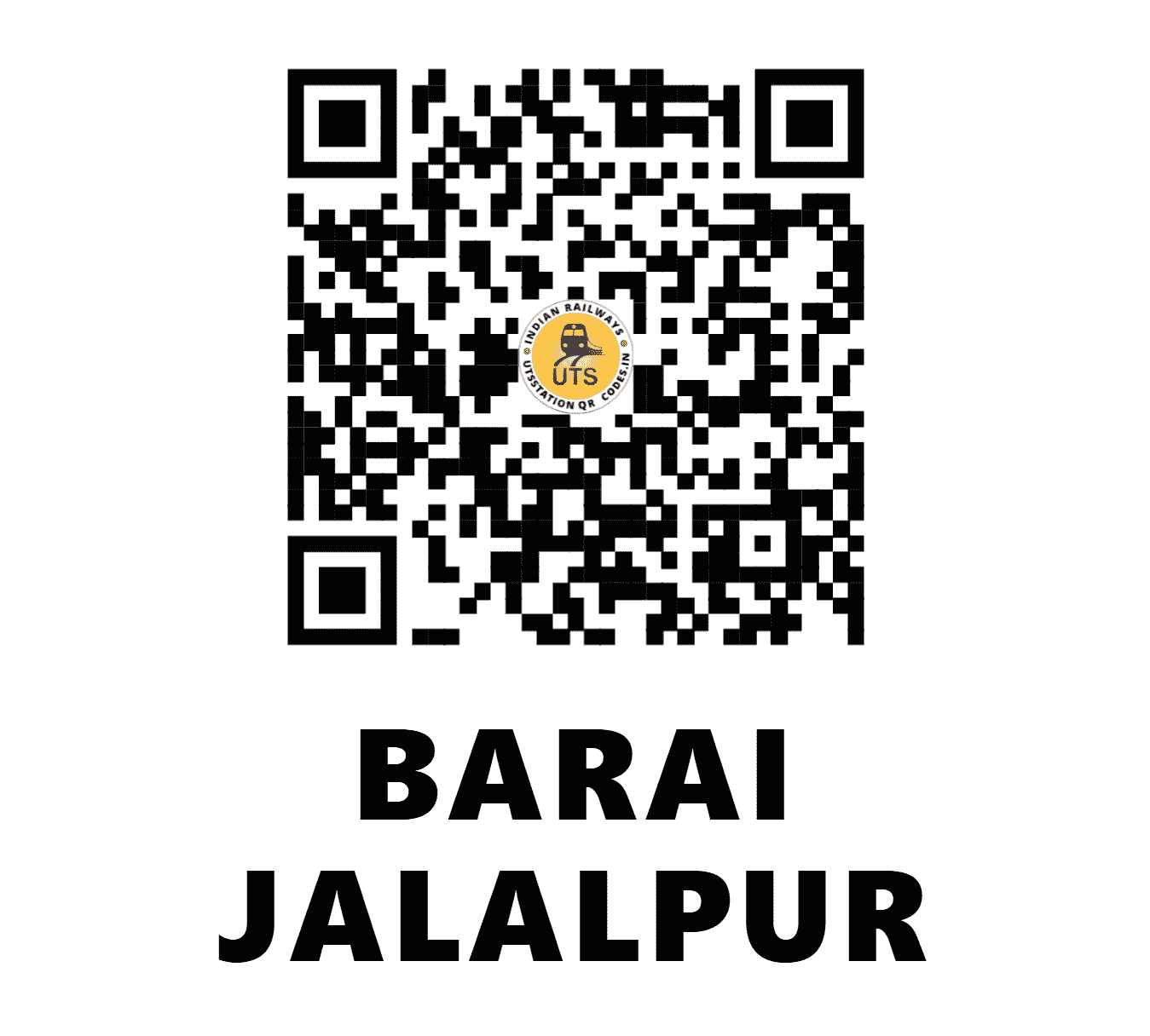 UTS QR Code for BARAI JALALPUR - BJLP (NE - UTTAR PRADESH)